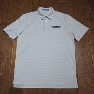 Southern Tide Polo Golf Shirt Men’s L Tide To Trail Striped Performance